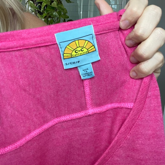 C&C California Pink Sweater - Picture 5 of 5